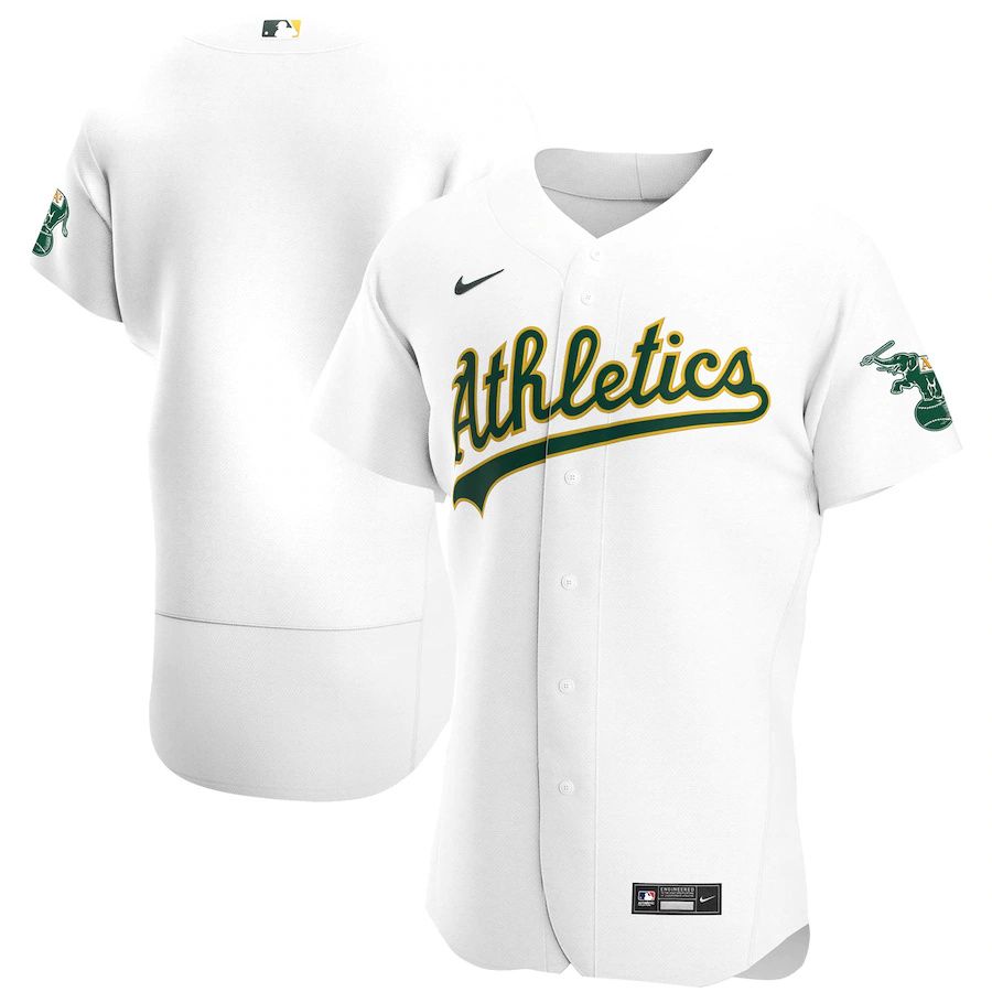 Cheap Mens Oakland Athletics Nike White Home Authentic Team MLB Jerseys